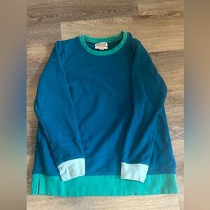 vintage lands end pullover crewneck blue